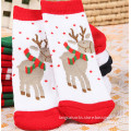 CST-11 Knitted Christmas Cotton Full Terry Jacquard Pattern Socks from China Socks Manufacturer